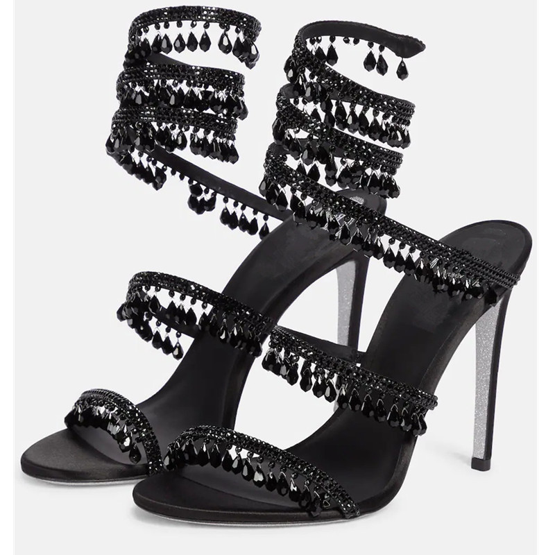 Sexy Green Crystal Fringe Stil - Women'S Shoes Peep Toe review and price