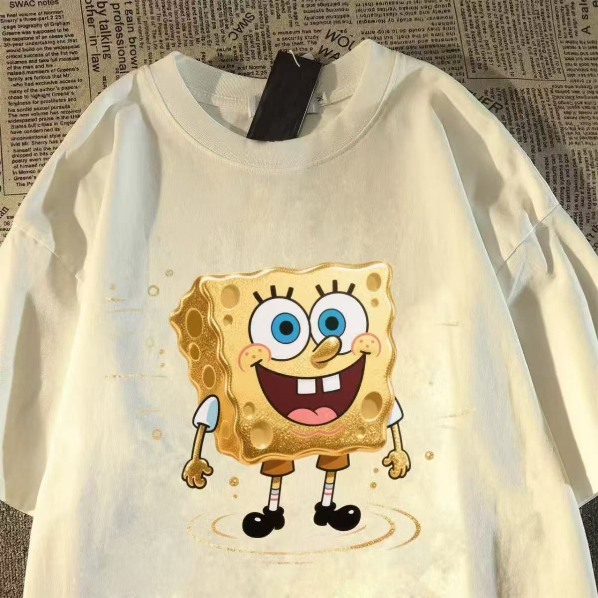 Vintage SpongeBob Print T‑Shir - Women'S Shoes For Crews review and price