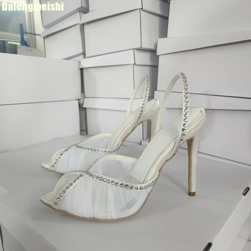 White Breathable Gauze Rivet S - Women'S Shoes Peep Toe review and price